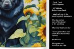 Schipperke in Sunflowers Kitchen Towel Dish Cloths Guest Hand Towel Decorative Bathroom Towel for Face,Tea, Dishcloth, Kitchen and Bath