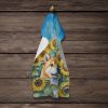 Shiba Inu in Sunflowers Kitchen Towel Dish Cloths Guest Hand Towel Decorative Bathroom Towel for Face,Tea, Dishcloth, Kitchen and Bath