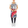 Flamingo Apron Cooking Kitchen Server Baking Crafts Gardening for Adult Women Men, Unisex, Large, Multicolor