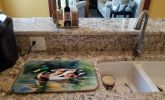 Mallard Dish Drying Mat Absorbent Dish Drying Mat Pad for Kitchen Counter Dish Drainer Mat for Countertop, 14 x 21", Multicolor
