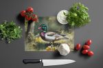 NEW Wood Duck Glass Cutting Board Decorative Tempered Glass Kitchen Cutting and Serving Board Large Size Chopping Board