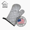 American Eskimo Hippie Dawg Oven Mitt Heat Resistant Thick Oven Mitt for Hot Pans and Oven, Kitchen Mitt Protect Hands, Cooking Baking Glove