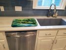 Crocodile Dish Drying Mat Absorbent Dish Drying Mat Pad for Kitchen Counter Dish Drainer Mat for Countertop, 14 x 21", Multicolor