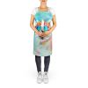 Samoyed Hippie Dawg Apron Cooking Kitchen Server Baking Crafts Gardening for Adult Women Men, Unisex, Large, Multicolor