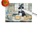 NEW Akita Fall Kitchen Pumpkins Glass Cutting Board Decorative Tempered Glass Kitchen Cutting and Serving Board Large Size Chopping Board