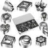 30pcs Mini Cookie Cutter Mold; Biscuit Mold; Fruit Cutting Mold; DIY Kitchen Tools