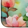Delaware Peach Blossom in Watercolor Dish Drying Mat Absorbent Dish Drying Mat Pad for Kitchen Counter Dish Drainer Mat for Countertop, 14 x 21", Mult